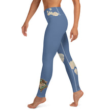 Load image into Gallery viewer, Papillon Blue Yoga Leggings - Whimsy Fit