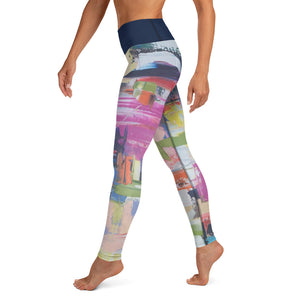 "Kris Kross" Abstract Yoga Leggings - Whimsy Fit Workout Wear