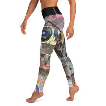 Load image into Gallery viewer, Womens Abstract Print Yoga Leggings Whimsy FIt “Crazy Town” Mother Daughter Matching Indoor studio stretch