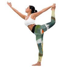 Load image into Gallery viewer, Women's Abstract Print Yoga Leggings “Sink of Swim” Whimsy Fit - Matching Mother Daughter