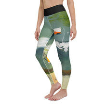 Load image into Gallery viewer, Women's Abstract Print Yoga Leggings “Sink of Swim” Whimsy Fit - Matching Mother Daughter