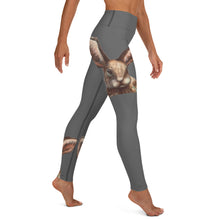 Load image into Gallery viewer, Whimsy Fit Grey Bunny Yoga Leggings
