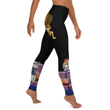 Load image into Gallery viewer, Whimsy Fit Black "Salon Dogs" Yoga Leggings