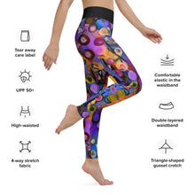 Load image into Gallery viewer, “Breeze Bright" Yoga Leggings Whimsy Fit Abstract Print Leggings Matching Mother Daughter