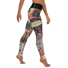 Load image into Gallery viewer, Womens Abstract Print Yoga Leggings Whimsy FIt “Crazy Town” Mother Daughter Matching Indoor studio stretch