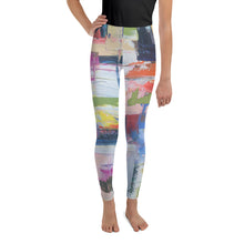 Load image into Gallery viewer, "Kris Kross" Abstract Girls Leggings - Whimsy Fit