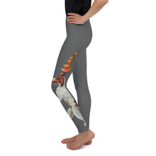 Load image into Gallery viewer, "Dexter" Grey Girls Leggings