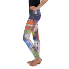 Load image into Gallery viewer, "Kris Kross" Abstract Girls Leggings - Whimsy Fit