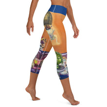 Load image into Gallery viewer, "Salon Dogs" Yoga Capri Leggings - Whimsy Fit Workout Wear