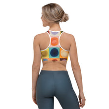 Load image into Gallery viewer, "Doodle Dog" Sports bra in Bright Yellow - Whimsy Fit Workout Wear