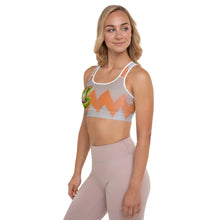 Load image into Gallery viewer, "Corgi" Padded Sports Bra with "Circles" on backside - Whimsy Fit Workout Wear