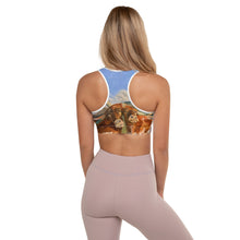 Load image into Gallery viewer, "Horns" Padded Racerback Sports Bra - Whimsy Fit Workout Wear