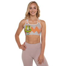 Load image into Gallery viewer, "Corgi" Padded Sports Bra with "Circles" on backside - Whimsy Fit Workout Wear