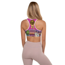 Load image into Gallery viewer, “Salon Dogs” Hot Pink Padded Sports Bra - Whimsy Fit Workout Wear
