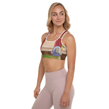 Load image into Gallery viewer, "Waiting for Mom" Padded Sports Bra - Whimsy Fit Workout Wear