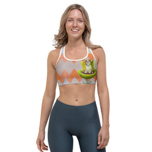 Load image into Gallery viewer, Whimsy FIt "Corgi" Sports bra with "Circles" on backside