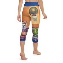 Load image into Gallery viewer, "Salon Dogs" Yoga Capri Leggings - Whimsy Fit Workout Wear