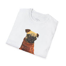 Load image into Gallery viewer, Pug Dog T-Shirt Whimsy Fit Soft T-shirt with Cute pug painting print
