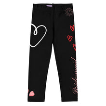 Load image into Gallery viewer, Black Bridesmaid Toddler Leggings - Matching Bridal Party Sizes 2T-7 flat front
