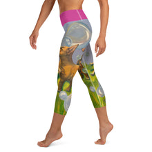 Load image into Gallery viewer, Whimsy Fit Yoga Capri Leggings Staffordshire Terrier High Waist Leggings Left
