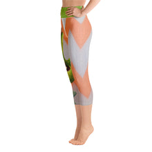 Load image into Gallery viewer, Capri Yoga Leggings with Corgi HIgh Waist Whimsy Fit  Tip Toes
