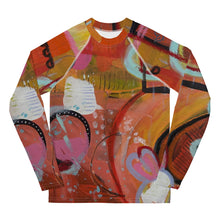 Load image into Gallery viewer, Circle in the Sand Girls Rash Guard Whimsy Fit UPF 50+ Long Sleeve Swim Shirt

