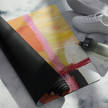 Load image into Gallery viewer, Circles in the sand yoga-mat-abstract print-Whimsy FIt  with shoes

