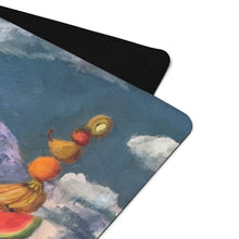 Load image into Gallery viewer, Dexter the Walking Dog Yoga mat - Whimsy Fit Workout Wear Painting of Dog Walking on YOga Mat   - Whimsy Fit Mat folded
