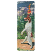 Load image into Gallery viewer, Dexter the Walking Dog Yoga mat - Whimsy Fit Workout Wear Painting of Dog Walking on YOga Mat Full picture
