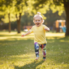 Load image into Gallery viewer, Toddler Running in Kris Kros Leggings
