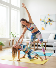 Load image into Gallery viewer, Mother and children in matching leggings
