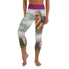 Load image into Gallery viewer, Yoga Capri Leggings Women Leggings Party Dog Print Whimsy Fit
