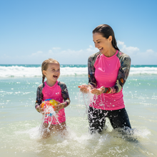 Load image into Gallery viewer, Mother daughter matching rash guards
