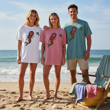 Load image into Gallery viewer, Summer Goal - Become a Mermaid T-shirt Girl son Beach
