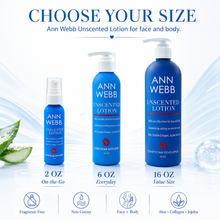 Load image into Gallery viewer, Ann Webb Unscented Lotion Face &amp; Body
