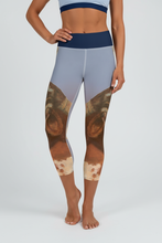 Load image into Gallery viewer, Womens Longhorn Blue Leggings Whimsy Fit LadyHorns leggings - front

