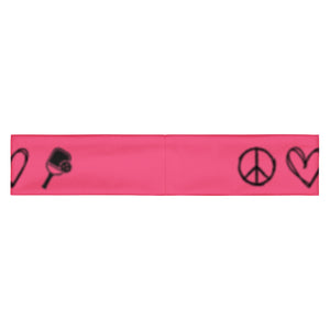 Peace Love & Pickleball Headband