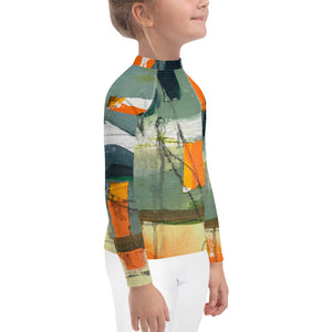 Unisex Kids Rash Guard Colorful Girl Swim Shirt SPF Boys Swimsuit Long Sleeve Shirt SPF Kids Beach Shirt SPF Surf Shirt Surf Boys Rash Guard Whimsy Fit