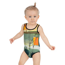 Load image into Gallery viewer, Girls Swimsuit Sink or Swim - Whimsy Fit Workout Wear
