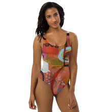 Load image into Gallery viewer, Womens Swimsuit Abstract Print bathing Suit Women Whimsy Fit
