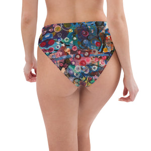 Whimsy Fit High-waisted bikini bottom "Breeze" with matching Rash Guard