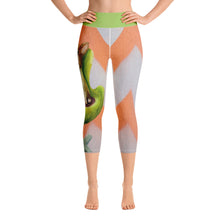 Load image into Gallery viewer, Capri Yoga Leggings with Corgi HIgh Waist Womens Leggings Whimsy Fit 

