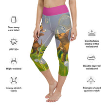 Load image into Gallery viewer, Whimsy Fit Yoga Capri Leggings Staffordshire Terrier High Waist Leggings
