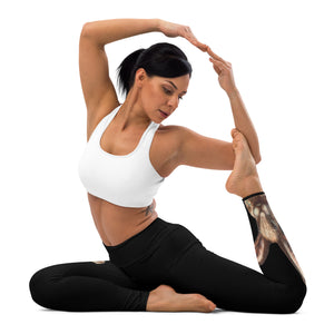 Black Yoga Leggings Womens Leggings Bunny Whimsy Fit
