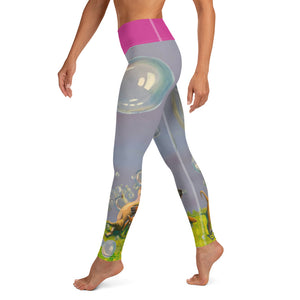 Womens Leggings Yoga Abstract Print Staffordshire Terrier Whimsy Fit 