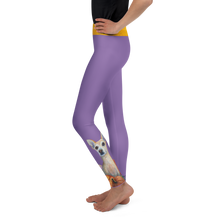 Load image into Gallery viewer, "Pumpkin Pup" Lavender Chihuahua Girls Leggings
