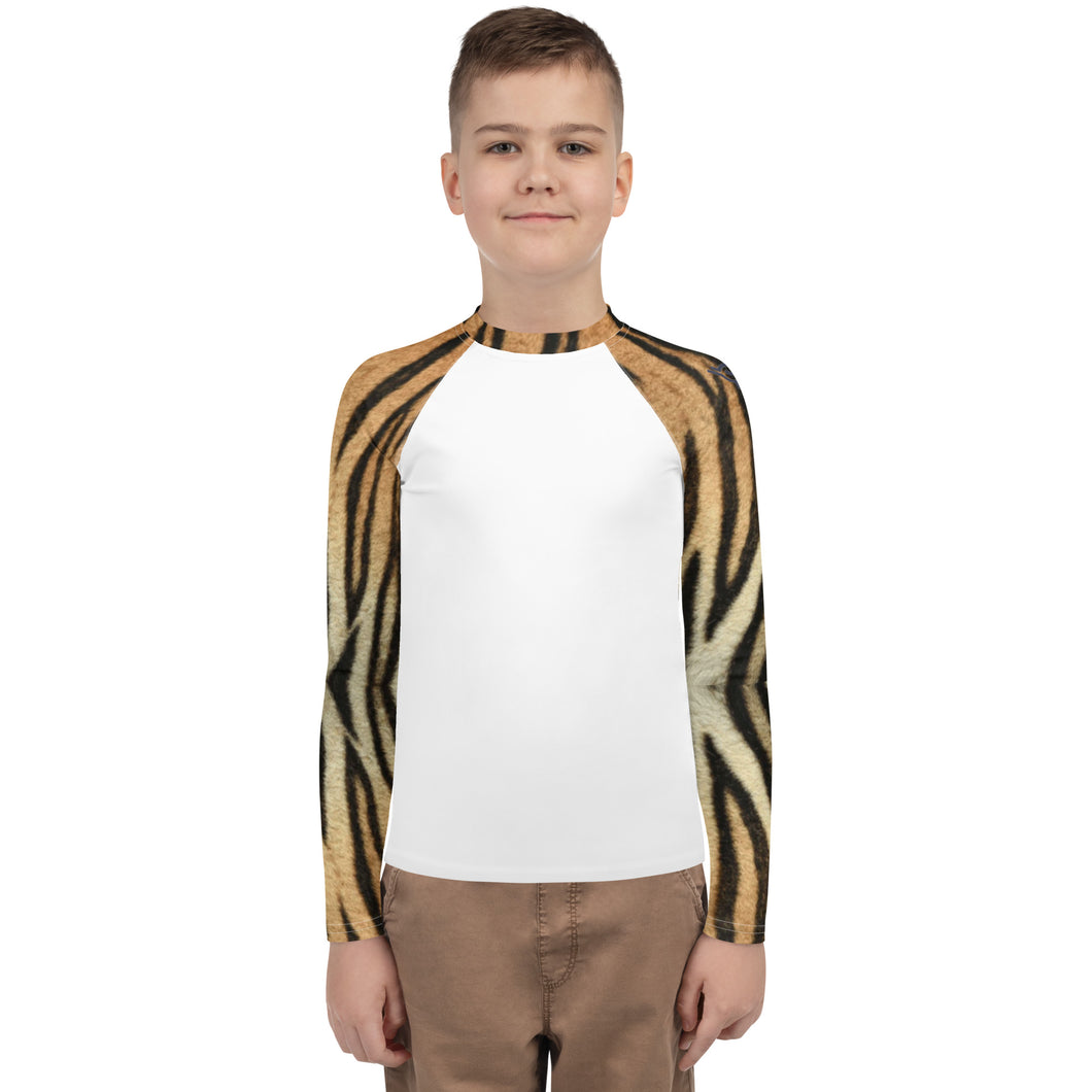 Kids Rash Guard - Tiger Print 8-20