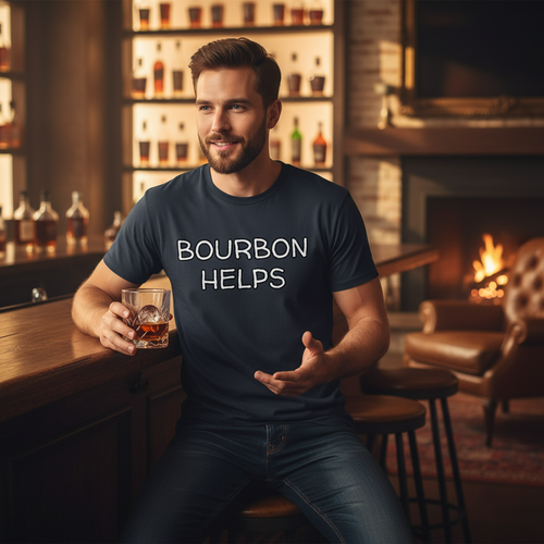 Bourbon Men's T-Shirt Marketing Photo