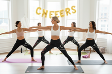 Load image into Gallery viewer, Bridal party at yoga in Whimsy Fit Bride and Bridesmaid leggings
