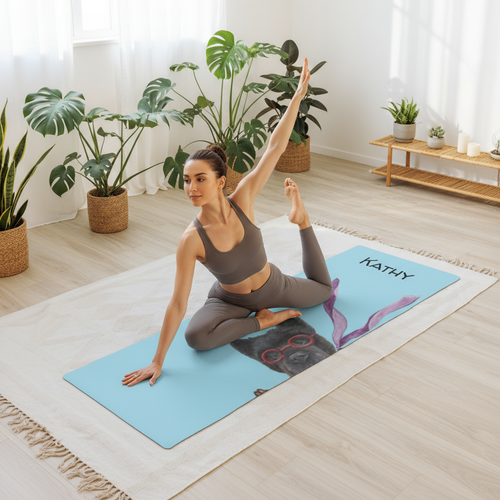 Can I Come In Yoga Mat Marketing Photo
